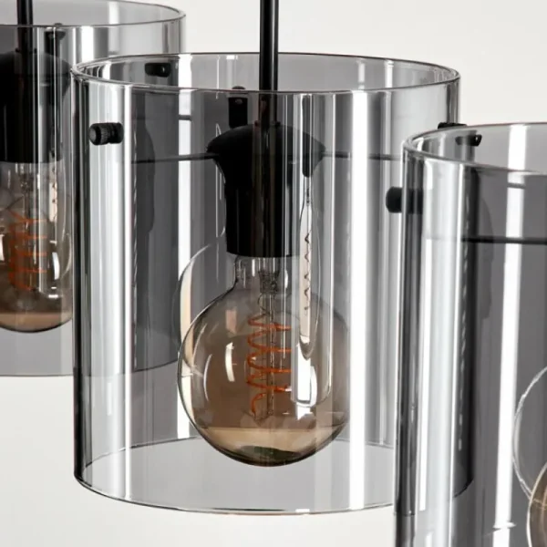 hofstein Suspension Parane Fumé, 3 lumières* Lampes Modernes