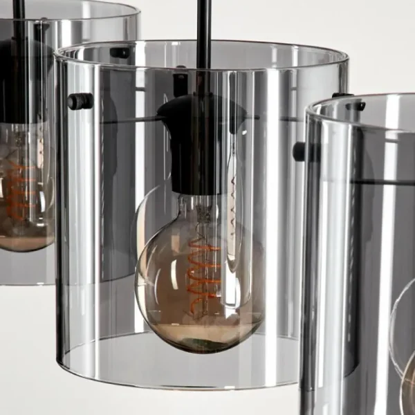 hofstein Suspension Parane Fumé, 4 lumières* Lampes Modernes