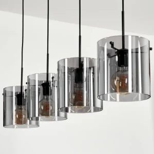 hofstein Suspension Parane Fumé, 4 lumières* Lampes Modernes