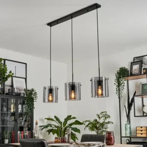 hofstein Suspension Parane Fumé, 3 lumières* Lampes Modernes