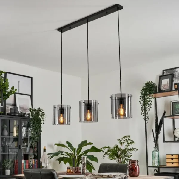 hofstein Suspension Parane Fumé, 3 lumières* Lampes Modernes