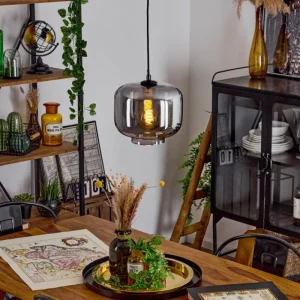 hofstein Suspension Patterson Noir, 1 lumière* Lampes Modernes