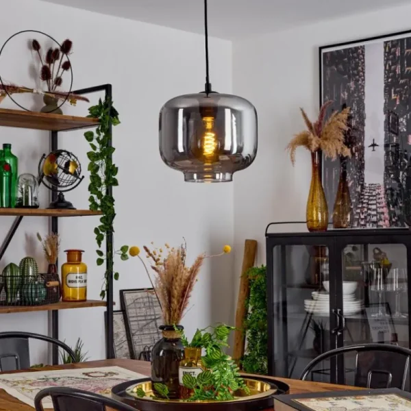 hofstein Suspension Patterson Noir, 1 lumière* Lampes Modernes