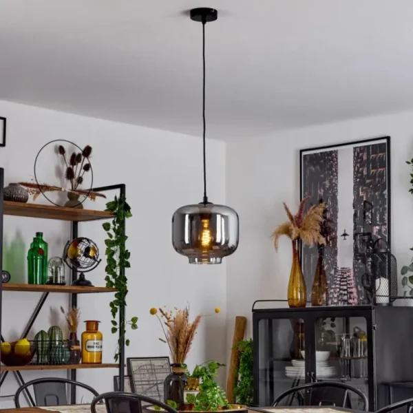 hofstein Suspension Patterson Noir, 1 lumière* Lampes Modernes