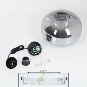 hofstein Suspension Peonniemi Noir, 1 lumière* Lampes Modernes