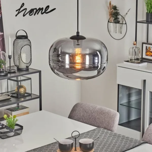 hofstein Suspension Peonniemi Noir, 1 lumière* Lampes Modernes