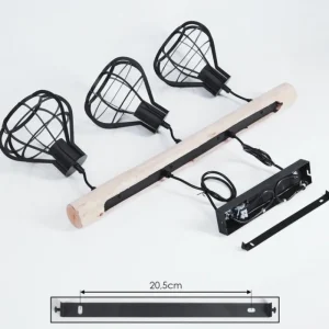 hofstein Suspension Pila Écru, Noir, 3 lumières* Lampes Modernes