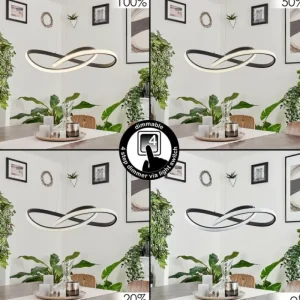 hofstein Suspension Pitasch LED Noir, 1 lumière* Lampes Modernes