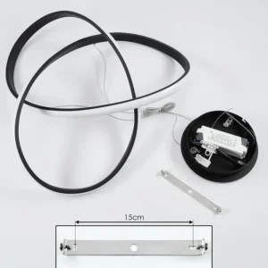 hofstein Suspension Pitasch LED Noir, 1 lumière* Lampes Modernes