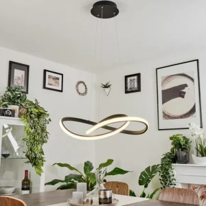 hofstein Suspension Pitasch LED Noir, 1 lumière* Lampes Modernes