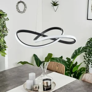 hofstein Suspension Pitasch LED Noir, 1 lumière* Lampes Modernes