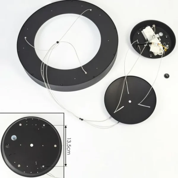 hofstein Suspension Playas LED Noir, 1 lumière* Lampes Modernes