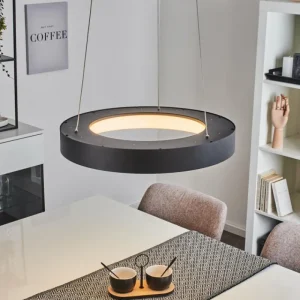 hofstein Suspension Playas LED Noir, 1 lumière* Lampes Modernes