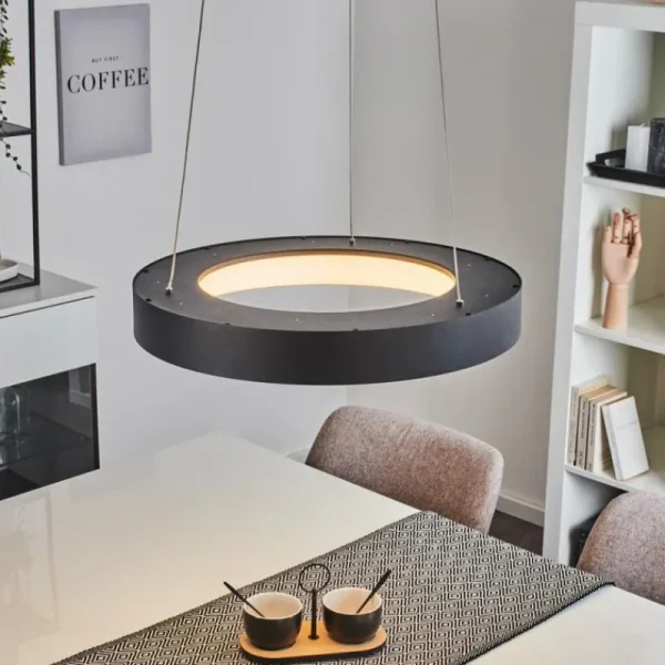 hofstein Suspension Playas LED Noir, 1 lumière* Lampes Modernes