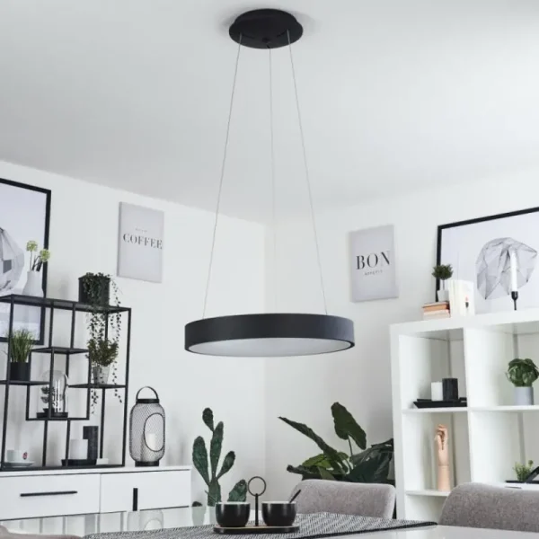 hofstein Suspension Playas LED Noir, 1 lumière* Lampes Modernes