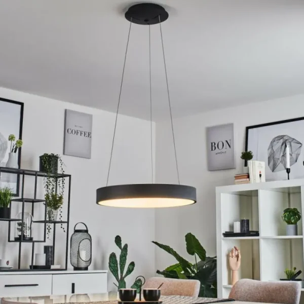 hofstein Suspension Playas LED Noir, 1 lumière* Lampes Modernes