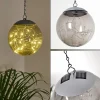 hofstein Suspension Pollenca LED Fumée, Noir, 20 lumières* Lampes Modernes