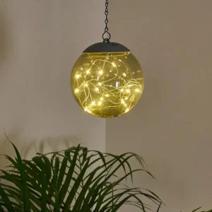 hofstein Suspension Pollenca LED Fumée, Noir, 20 lumières* Lampes Modernes