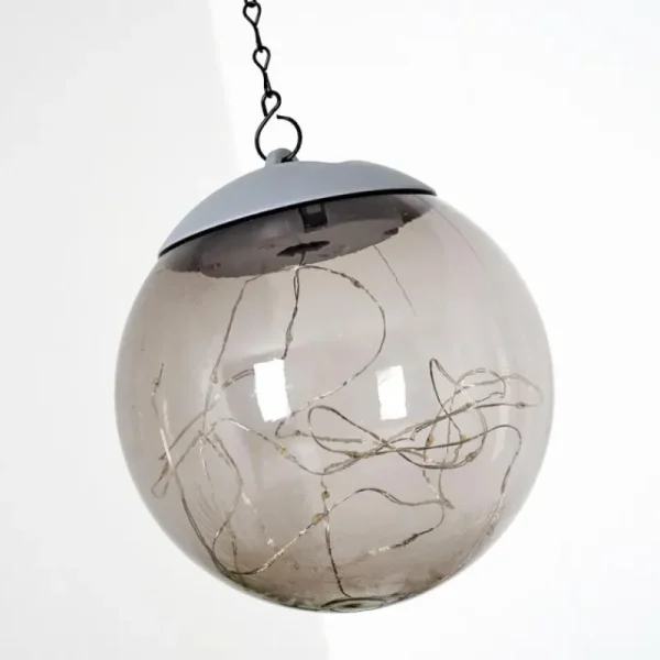hofstein Suspension Pollenca LED Fumée, Noir, 20 lumières* Lampes Modernes