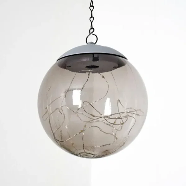 hofstein Suspension Pollenca LED Fumée, Noir, 20 lumières* Lampes Modernes