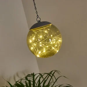 hofstein Suspension Pollenca LED Fumée, Noir, 20 lumières* Lampes Modernes