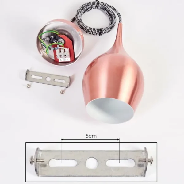 hofstein Suspension Polvero Cuivre, 1 lumière* Lampes Modernes