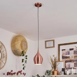 hofstein Suspension Polvero Cuivre, 1 lumière* Lampes Modernes