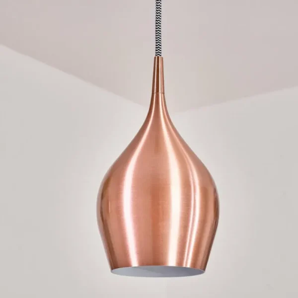 hofstein Suspension Polvero Cuivre, 1 lumière* Lampes Modernes