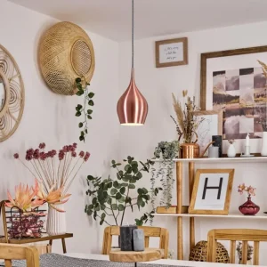 hofstein Suspension Polvero Cuivre, 1 lumière* Lampes Modernes