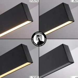 hofstein Suspension Poroporo LED Noir, 1 lumière* Lampes Modernes