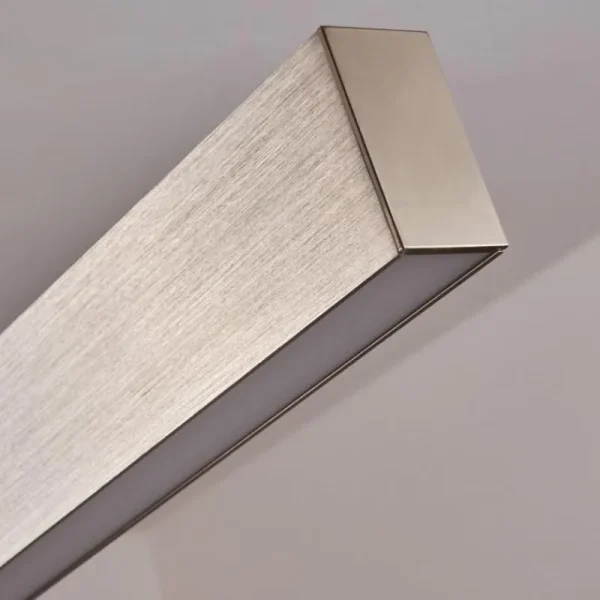 hofstein Suspension Poroporo LED Nickel mat, 1 lumière* Lampes En Verre