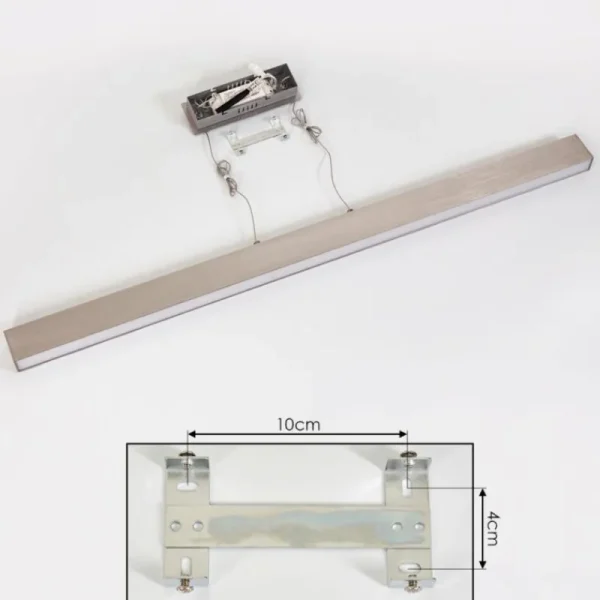 hofstein Suspension Poroporo LED Nickel mat, 1 lumière* Lampes En Verre