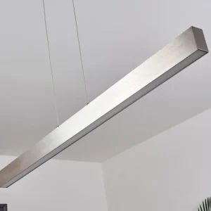 hofstein Suspension Poroporo LED Nickel mat, 1 lumière* Lampes En Verre