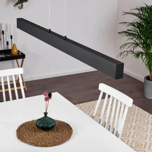 hofstein Suspension Poroporo LED Noir, 1 lumière* Lampes Modernes