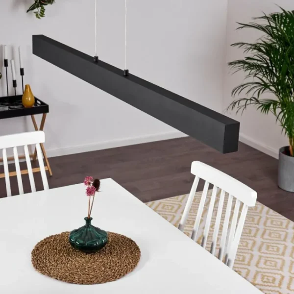 hofstein Suspension Poroporo LED Noir, 1 lumière* Lampes Modernes