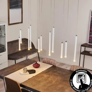 hofstein Suspension Porquera LED Blanc, 11 lumières* Lampes Modernes