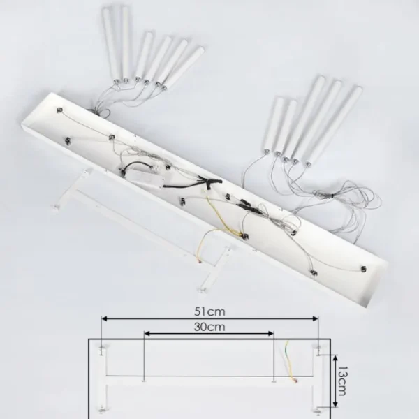 hofstein Suspension Porquera LED Blanc, 11 lumières* Lampes Modernes