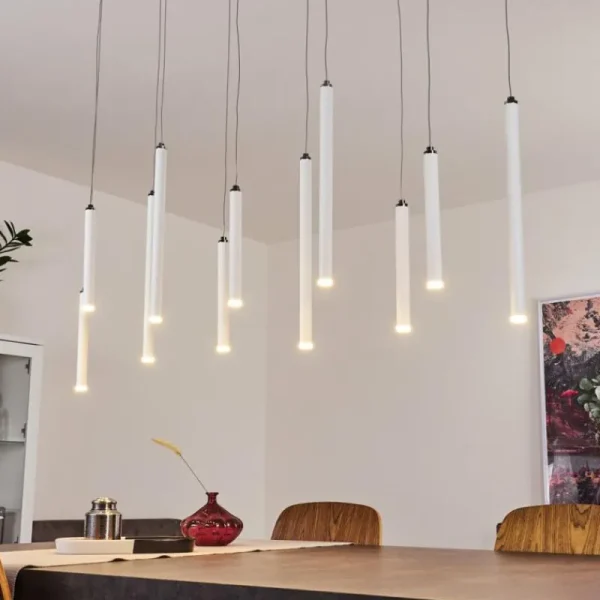 hofstein Suspension Porquera LED Blanc, 11 lumières* Lampes Modernes