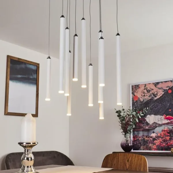 hofstein Suspension Porquera LED Blanc, 11 lumières* Lampes Modernes