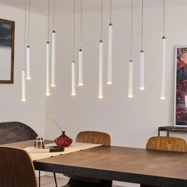 hofstein Suspension Porquera LED Blanc, 11 lumières* Lampes Modernes