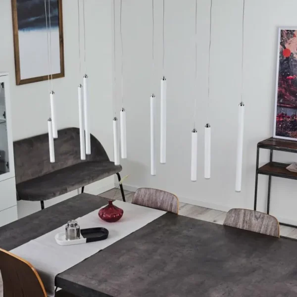 hofstein Suspension Porquera LED Blanc, 11 lumières* Lampes Modernes