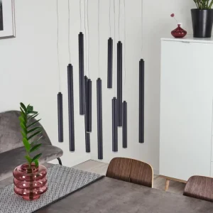 hofstein Suspension Porquera LED Noir, 11 lumières* Lampes Modernes
