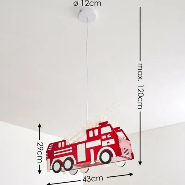 hofstein Suspension Praya Rouge, 2 lumières* Lampes Modernes