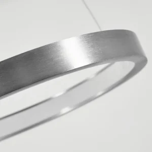 hofstein Suspension Preci LED Nickel mat, 1 lumière* Lampes Modernes
