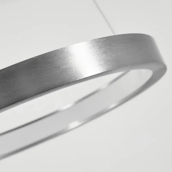 hofstein Suspension Preci LED Nickel mat, 1 lumière* Lampes Modernes