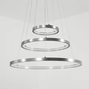 hofstein Suspension Preci LED Nickel mat, 1 lumière* Lampes Modernes
