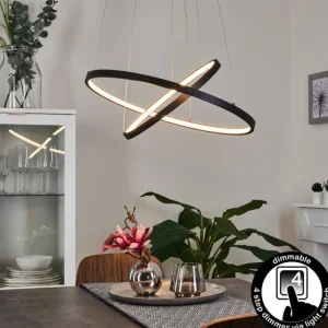 hofstein Suspension Preci LED Noir, 1 lumière* Lampes Modernes