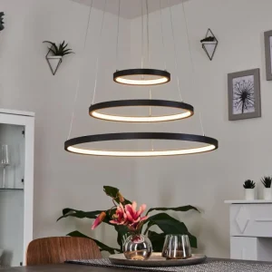 hofstein Suspension Preci LED Noir, 1 lumière* Lampes Modernes