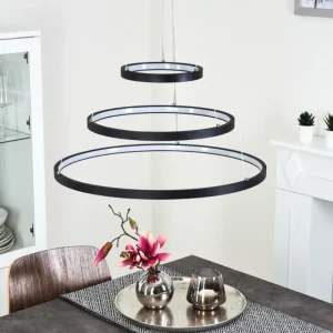 hofstein Suspension Preci LED Noir, 1 lumière* Lampes Modernes
