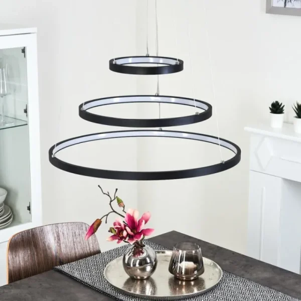 hofstein Suspension Preci LED Noir, 1 lumière* Lampes Modernes